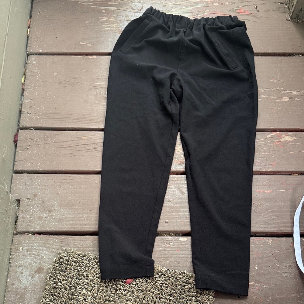 Black Elastic Waist Pants